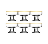 Paşabahçe Gold Ice Ville 6 Pieces of Ice Cream